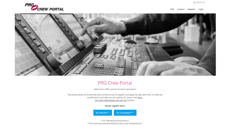 PRG Projects is launching the PRG Crew Portal!